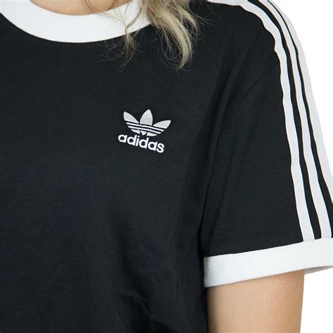 adidas t shirt schwarz weiß damen|weiße T.